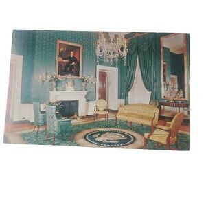 Postcard The Green Room White House District Of Columbia